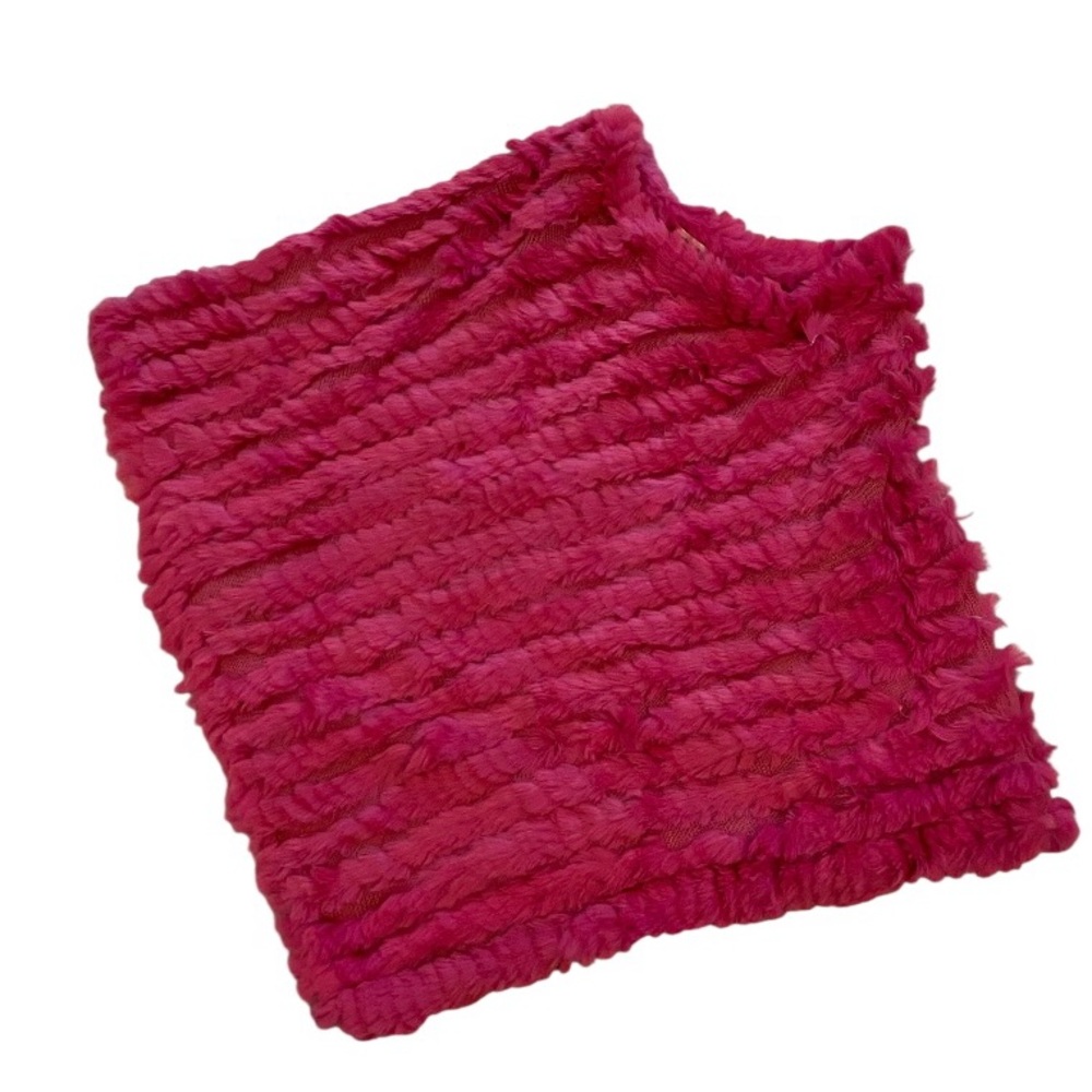 Wilsons Leather Vibrant Pink Fur Accent
